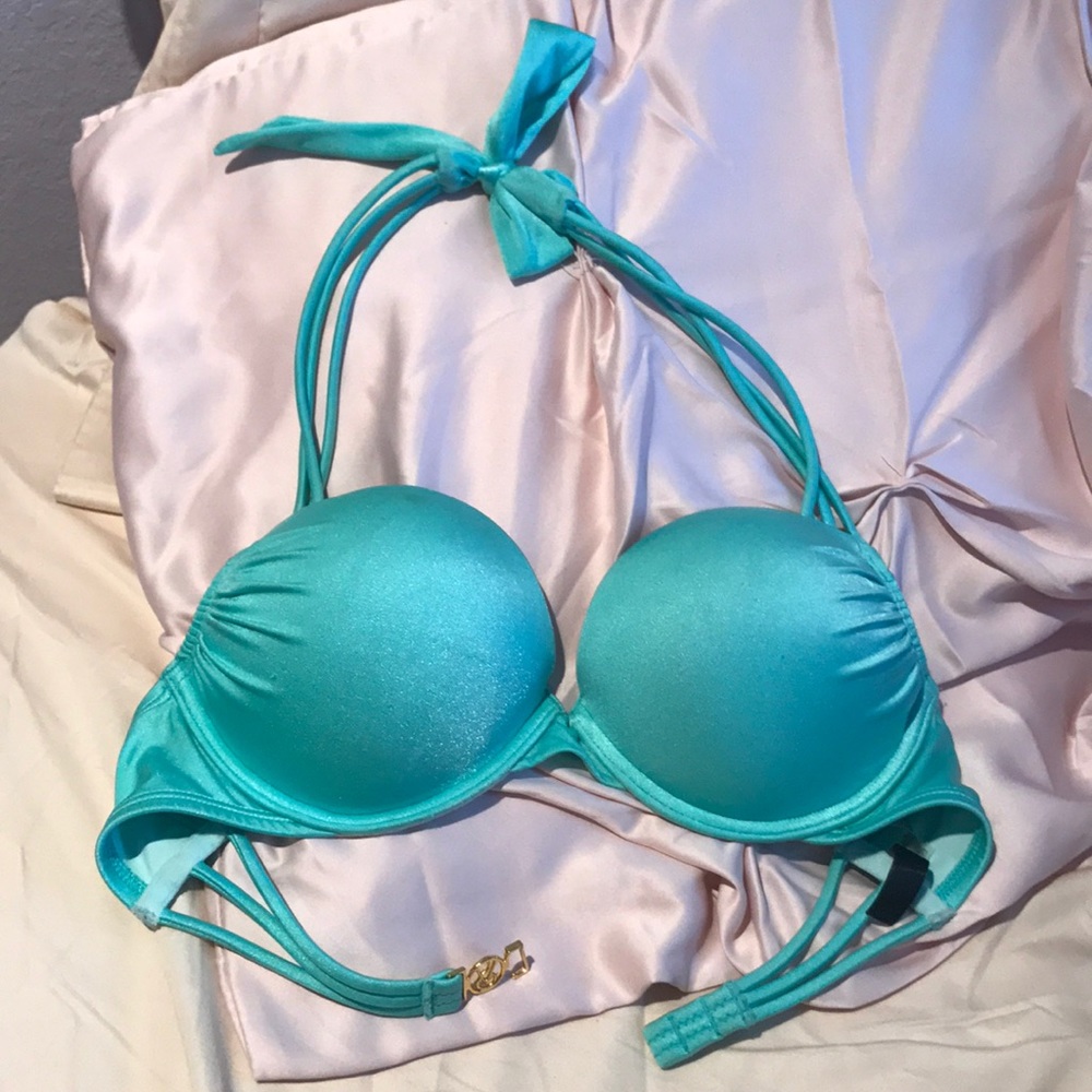 Light blue push up bikini top 34c